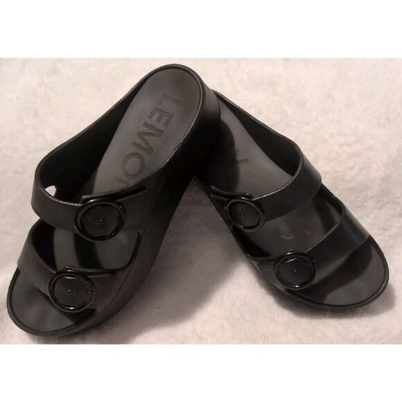 Lemon Jelly, Gaia Slide Sandal GAIA-01 Black Size 41/10 - Picture 1 of 7